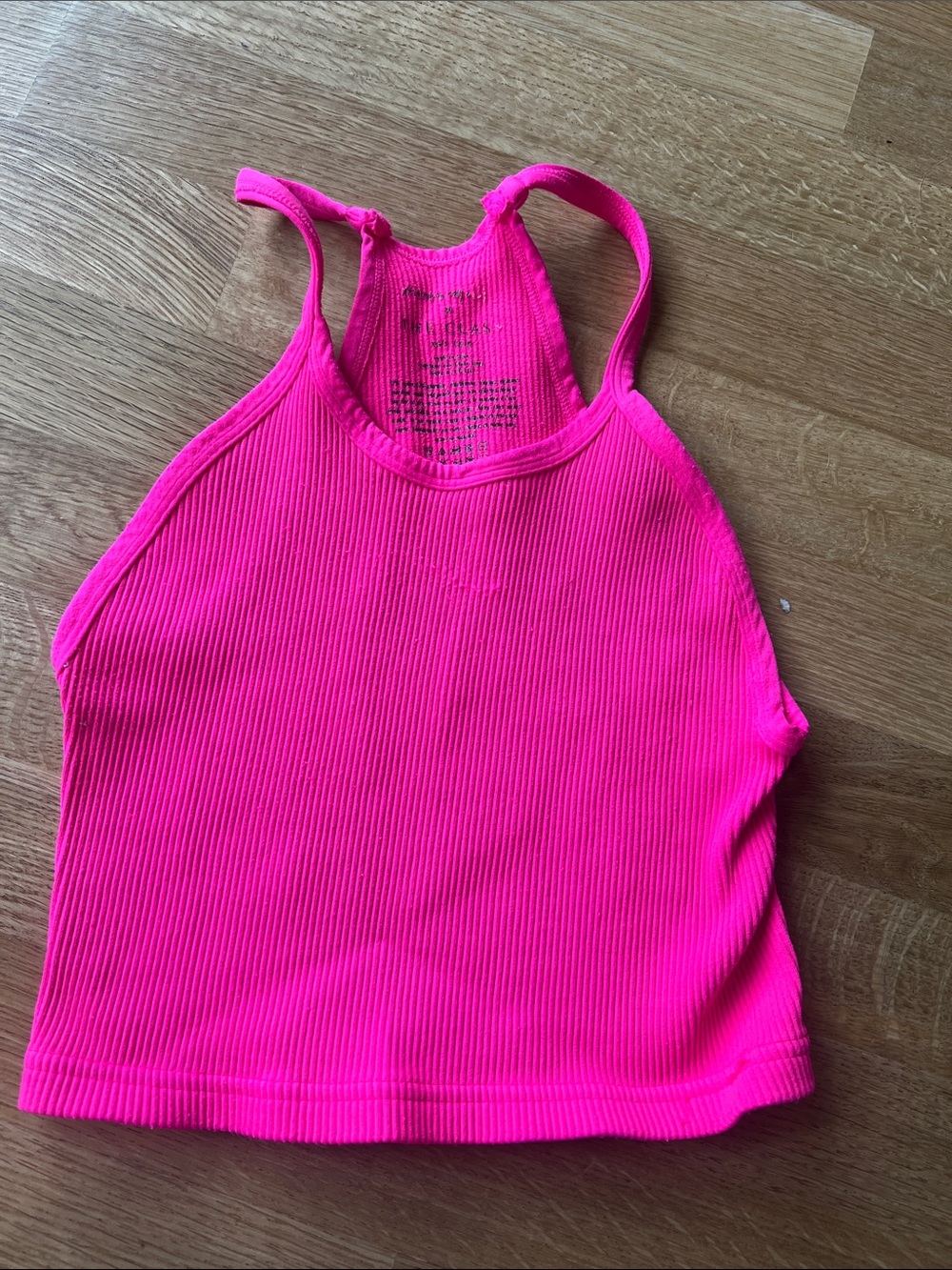 FP Movement by Free People Neon Pink Ribbed Tank Top
